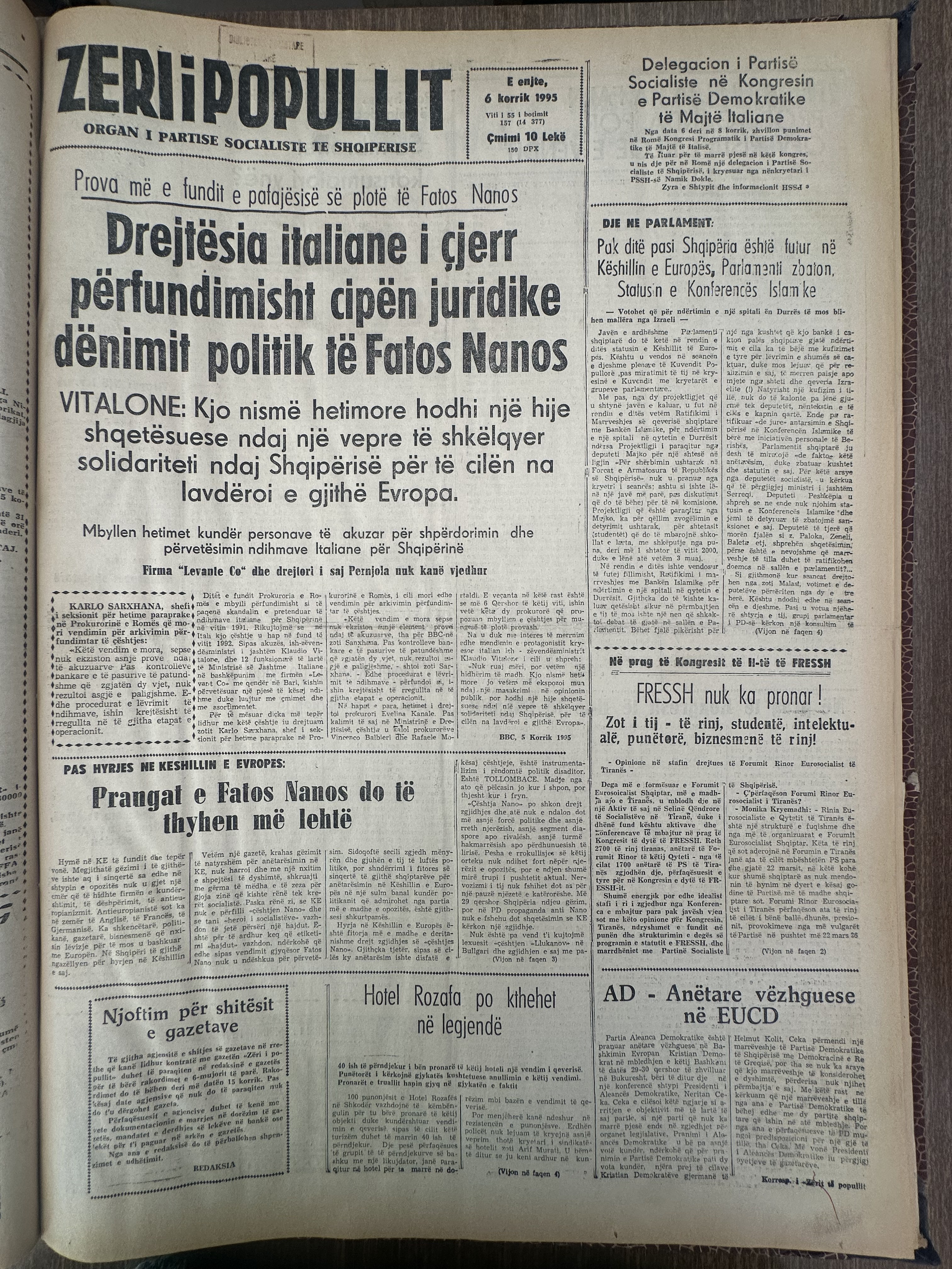 Zëri i Popullit 1995-07-06